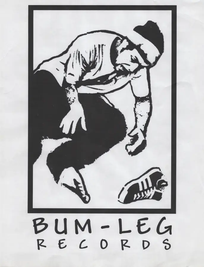 Original Bum Leg Records artwork.